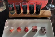  ?? PHOTO COURTESY OF PENNS WOODS WINERY ?? “The chocolates we have in this pairing are incredible,” says Carley Razzi Mack.