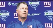  ?? Frank Franklin II / Associated Press ?? New York Giants head coach Pat Shurmur.