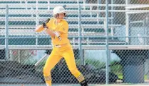  ?? VALPARAISO UNIVERSITY ATHLETICS ?? Bishop Noll graduate Brittany Anderson has been a two-sport athlete at Valparaiso University but had to choose between softball and volleyball this season.