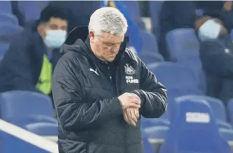  ?? ?? Steve Bruce’s time as Newcastle United head coach is now over.