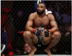  ?? Erik Verduzco Las Vegas Review-journal @Erik_verduzco ?? Tyron Woodley knew when he met Vicente Luque in 2016 that the two might meet in the cage. Woodley, a former five-time world champion, said that he has always been “everybody’s biggest fight.”