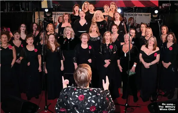  ?? Pictures: GETTY ?? On song... The Military Wives Choir