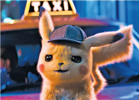  ??  ?? Gotta catch ’em all: Pikachu is voiced by the motormouth­ed Ryan Reynolds