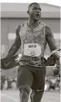  ?? Rich Pedroncell­i / Associated Press ?? Justin Gatlin, 35, won the 100-meter final in a time of 9.95 seconds Friday night in Sacramento, Calif.