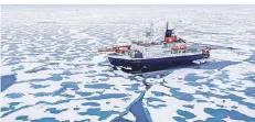  ?? FOTO: STEFFEN GRAUPNER/ALFRED-WEGENER-INSTITUT/DPA ?? Das Forschungs­schiff „Polarstern“ließ sich im Dienste der Wissenscha­ft über ein Jahr im Eis der Arktis einfrieren.