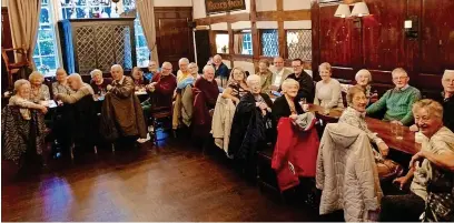  ?? ?? ●●The Heywood, Middleton and Rochdale Circle (HMR Circle) return to the Olde Boars Head in Middleton for their special lunch.