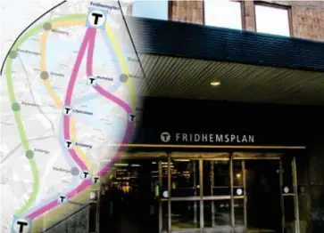  ?? FOTO: REGION STOCKHOLM/SACHARIAS KÄLLDÉN ?? TIDSVINST. I framtiden ska det bara ta runt tio minuter att åka mellan Fridhemspl­an och Älvsjö station. Nu finns två förslag på hur sträckan ska dras.