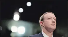  ?? NEW YORK TIMES FILE PHOTO ?? Mark Zuckerberg’s Facebook revealed Tuesday it deleted 865.8 million posts in the first quarter of 2018, the vast majority of which were spam.