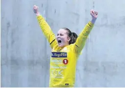  ?? FOTO: BJØRN BORGE ?? IMPONERTE: Mona Damgaard Solli imponerte i mål for Pors.