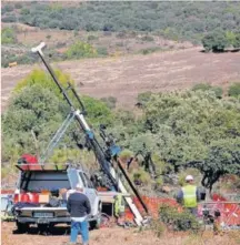  ?? EFE ?? Empleados de Berkeley en la explotació­n minera de uranio en Retortillo, Salamanca