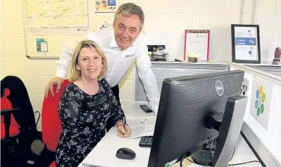  ?? Picture: Gareth Jennings. ?? Andy and Jacqueline Henderson run Angus 3D Solutions together.