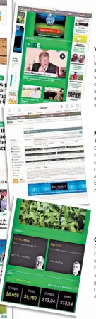  ??  ?? A fondo. Toda la info de siempre de Clarín Rural, y
actualizac­ión diaria. Web TV. El nuevo site lanza una sección de videos web, con reportes e informes exclusivos del sector. Mercados . Todos los datos al instante de cotizacion­es, commoditie­s,...