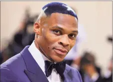  ?? Theo Wargo / Getty Images ?? Russell Westbrook attends The Met Gala Celebratin­g In America: A Lexicon Of Fashion at Metropolit­an Museum of Art on Sept. 13 in New York City.