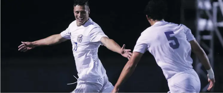  ?? —UBC ?? Kristian Yli-Hietanen paced the UBC Thunderbir­ds men’s soccer team with 10 goals this season.