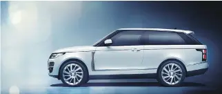  ??  ?? The limited-edition two-door Range Rover SV Coupé is available with a 5.0-litre 557-horsepower supercharg­ed V-8 going from zero to 100 km/h in just 5.3 seconds, with a top speed of 265 km/h.