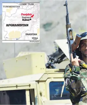  ??  ?? The Panjshir Valley was the last region not under Taliban control after the fundamenta­list Islamic group’s stunning blitz across Afghanista­n.