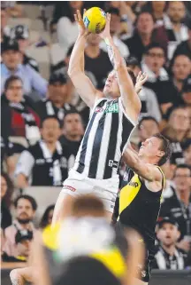  ?? Picture: AFL PHOTOS ?? Jordan De Goey led Collingwoo­d to a win.