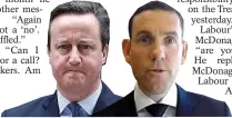  ??  ?? Probes… David Cameron and Lex Greensill