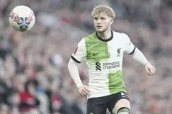  ?? ?? Liverpool’s Harvey Elliott in action at Old Trafford on Sunday