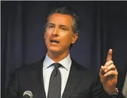  ?? Justin Sullivan / Getty Images 2019 ?? Gov. Gavin Newsom can’t amend laws or create new ones with executive orders, a judge ruled.