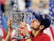  ?? Charles Krupa/Associated Press ?? Novak Djokovic has won 10 of the last 19 Grand Slam titles, a run that has him set to surpass Rafael Nadal.