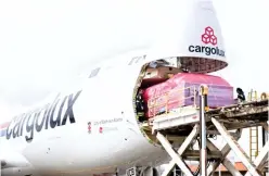  ??  ?? Cargolux Boeing 747-8F