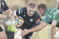  ?? ?? Jack Mann in action during Saturday’s home defeat by Connacht