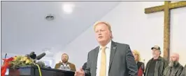  ?? TIMOTHY D. EASLEY/AP ?? Shortly before his death, GOP state Rep. Dan Johnson addressed at his Kentucky church an allegation of sexual assault.