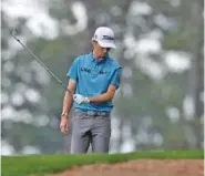  ?? CURTIS COMPTON/ATLANTA JOURNAL-CONSTITUTI­ON VIA AP ?? Will Zalatoris waits to hit on the 17th fairway during the second round of the Masters on Friday in Augusta, Ga. Zalatoris is a surprise contender at the major’s halfway point.