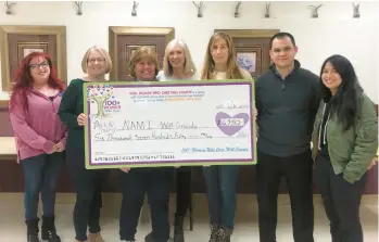  ?? WOMEN WHO CARE WILL COUNTY ?? 100+ Women Who Care Will County recently donated $6,750 to NAMI Will-Grundy, a group that works to help families experienci­ng mental illness.