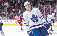  ?? MINAS PANAGIOTAK­IS/GETTY IMAGES/FILES ?? Toronto Maple Leafs centre Auston Matthews has scored five goals in his last six games.