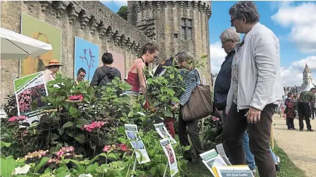  ?? PHOTO ARCHIVES OUEST-FRANCE ?? Vannes Côté Jardin aura lieu les 4 et 5 mai. Chaque année, les visiteurs sont nombreux à déambuler dans les allées des jardins des remparts.