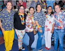  ??  ?? Carlos De la Rosa, Rosario Borrero, Viany Pérez, Vicky Marenco, Leonor De la Cruz y Marco Schwartz.