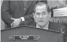  ?? J. SCOTT APPLEWHITE/AP ?? House Judiciary Committee Chairman Jerrold Nadler.