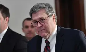  ??  ?? Critics fear William Barr was nominated not just to run the justice department but to defend the president. Photograph: Nicholas Kamm/AFP/Getty Images