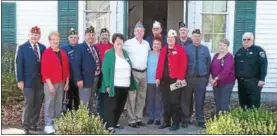  ?? SUBMITTED PHOTO ?? Members of area Legions recently gathered for a visit from Rena Nessler, Commander of the American Legion Dept. of New York, Dept. Auxiliary President Pat Hennessy and Detachment Commander William Clancy III. (Photo by Frances Holderman, Madison County...