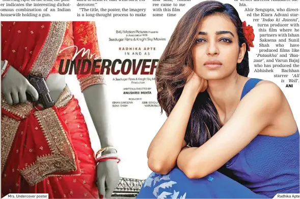  ?? Radhika Apte ?? Mrs. Undercover poster