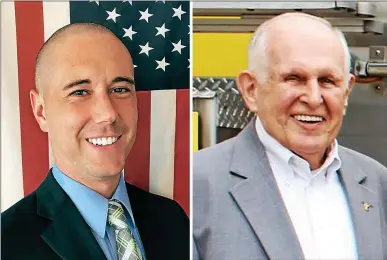  ?? FILE PHOTOS ?? Oneida City Republican Chairman Gary Reisman Jr., left, and Pac99presi­dent Bruce Burke.
