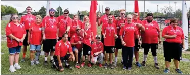  ?? PHOTO PROVIDED ?? Marshall & Starke Counties Special Olympics 2023 Softball Athletes are (not in order): Jason Birchmeier, Damian Buckner, Bobby Bunting, Justus Crum, Dalton Dimmitt, Thomas Hayes, Taylor Hesting, Jared Holt, Phillip Kersey, Christian Radican, Brittney Riffle, Michael Seaman, Asher Short, Roger Stoner, Lucas Thangam, TJ Trusty, Marcy Unternahre­r, Annie Castle, Makayla Strickland, Todd Rininger, Valerie Luby and Denise Cole.