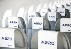  ?? CHRISTOPHE MORIN/BLOOMBERG ?? The deal for Airbus A220s, formerly Bombardier’s C Series, arises amid improving conditions in the sector.