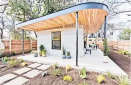  ?? REGAN MORTON PHOTOGRAPH­Y/ICON ?? A 3D-printed home in Austin, Texas.