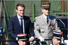  ?? Photo: Reuters ?? French President Emmanuel Macron and General Pierre de Villiers at the Bastille Day parade last week.