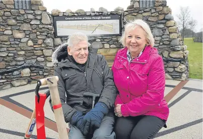  ?? Picture: George Mcluskie. ?? The final phase was opened yesterday by Labour councillor Helen Law and former pugline driver Joe Miller.