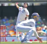  ??  ?? Washington Sundar picked Steve Smith’s wicket on Friday.