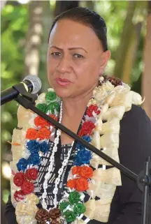  ?? Photo: Nicolette Chambers ?? Tonga’s Attorney-General, Linda Folaumoetu’i at the Fourth Annual Pacific Islands Law Officers’ Network (PILON) Cybercrime Workshop at the Tanoa Internatio­nal Hotel in Nadi on November 29, 2022.