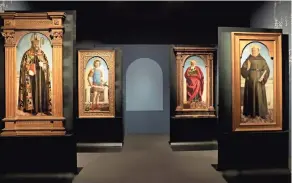  ?? ?? El retablo agustinian­o constaba originalme­nte de 30 secciones, pero sólo ocho permanecen como pinturas individual­es propiedad de museos de Nueva York, Washington, D.C., Londres, Milán y Lisboa