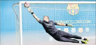  ?? FOTO: FC BARCELONA ?? Después de tres temporadas en el Barça, Jasper Cillessen (29 años) segurament­e buscará una salida en el próximo mercado estival para ser titular en otro club