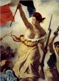  ??  ?? Elle aurait inspiré Eugène Delacroix pour son célèbre tableau, « La Liberté guidant le peuple ».
