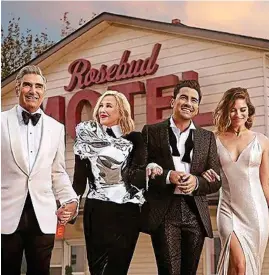  ??  ?? Family ties: The Roses from Netflix comedy Schitt’s Creek