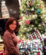  ??  ?? CHERIE Gil had her best Christmas yet with her family in New York.